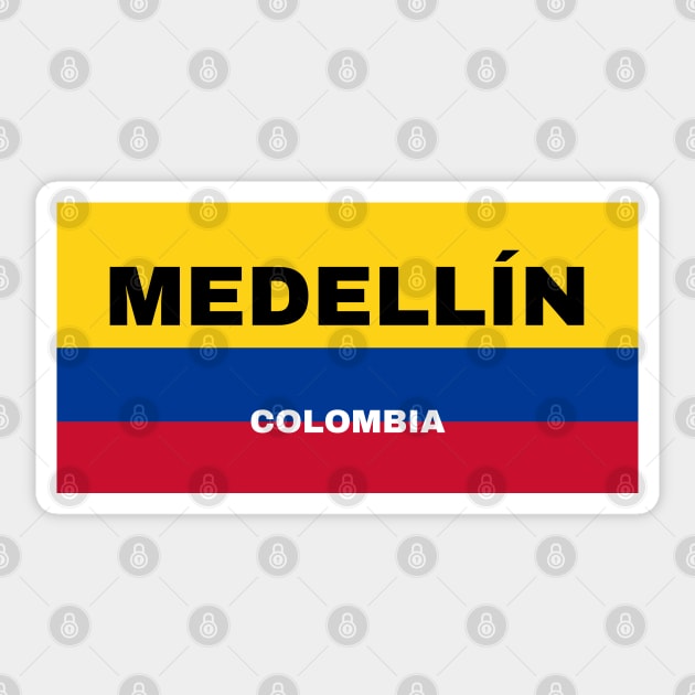 Medellín City in Colombian Flag Colors Sticker by aybe7elf